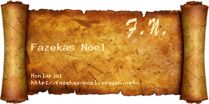 Fazekas Noel névjegykártya